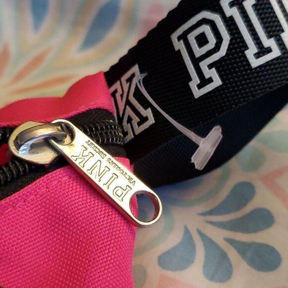 VICTORIA'S SECRET PINK "We run this Beach" Fanny pack belt bag waist purse NWOT - Picture 6 of 7